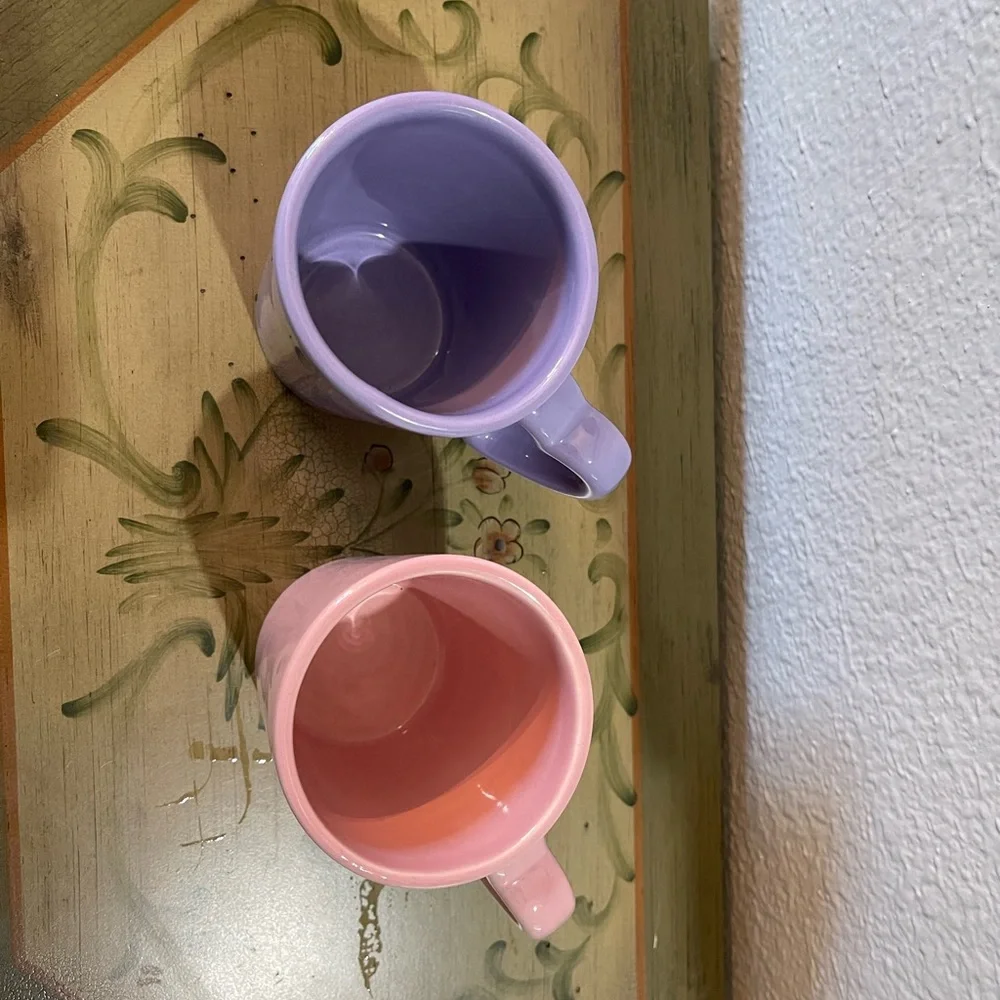 Vintage Williams-Sonoma Valentine Heart Mugs